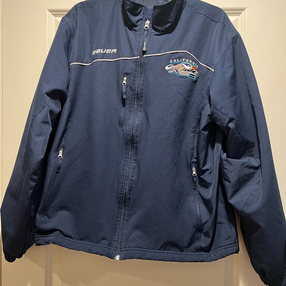 Men's Navy Bauer Hockey Jacket California Wave M